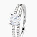 Bague Solitaire Cesarine Or Blanc Oxyde De Zirconium - Solitaires Femme | Marc Orian