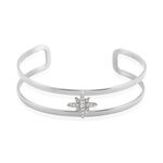 Bracelet Jonc Melyane Acier Blanc Strass - Bracelets joncs Femme | Marc Orian