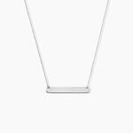 Collier Beavis Or Blanc - Bijoux personnalis&eacute;s Femme | Marc Orian