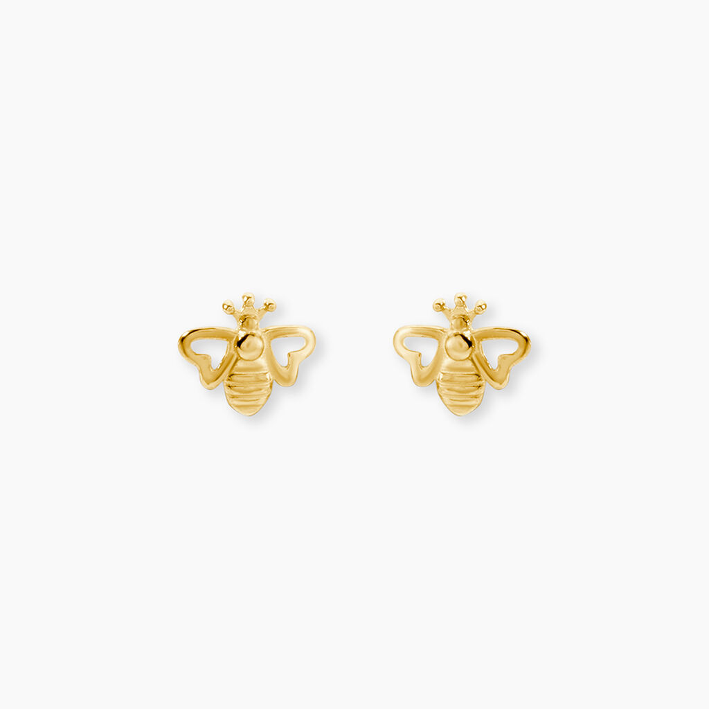 Boucles D'Oreilles Puces Elva Or Jaune - Puces Femme | Marc Orian