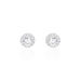Boucles D'oreilles Puces Rosalie Or Blanc Oxyde De Zirconium - Puces Femme | Marc Orian