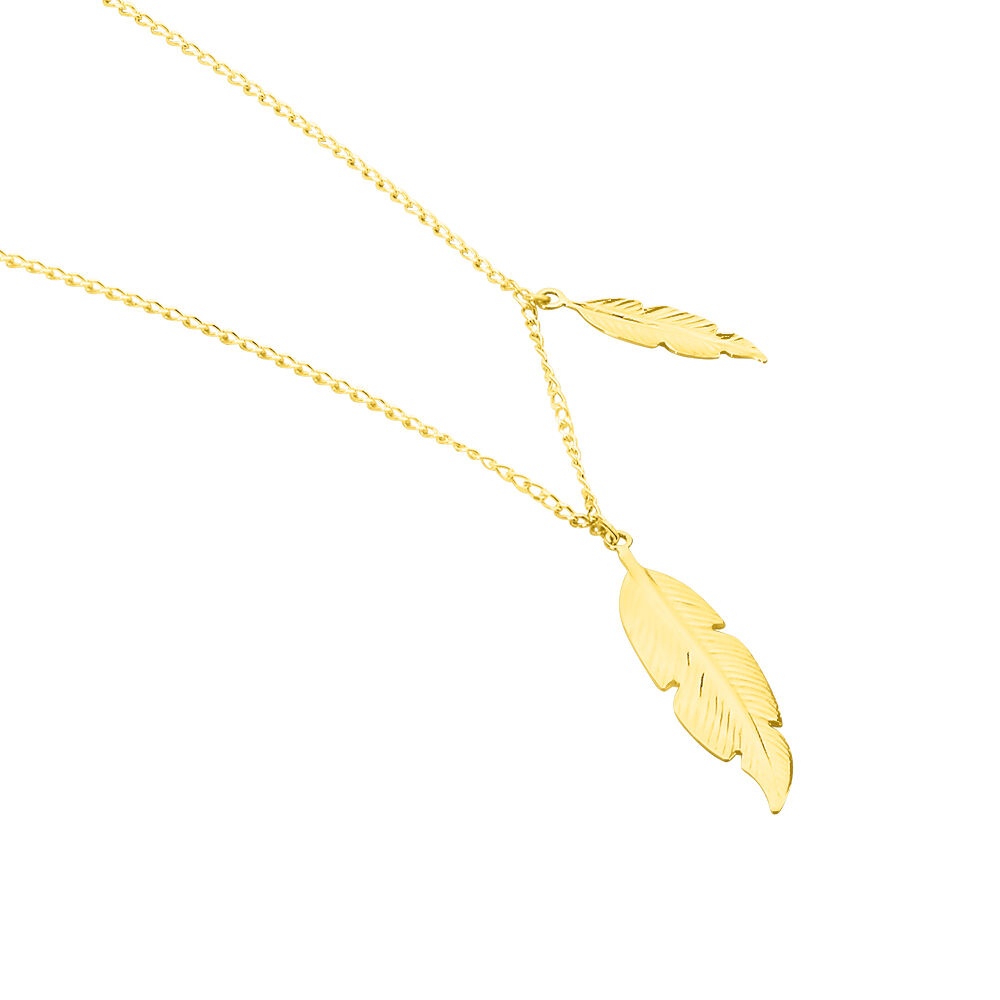 Collier Indian Nature Feuilles Or Jaune -  Femme | Marc Orian