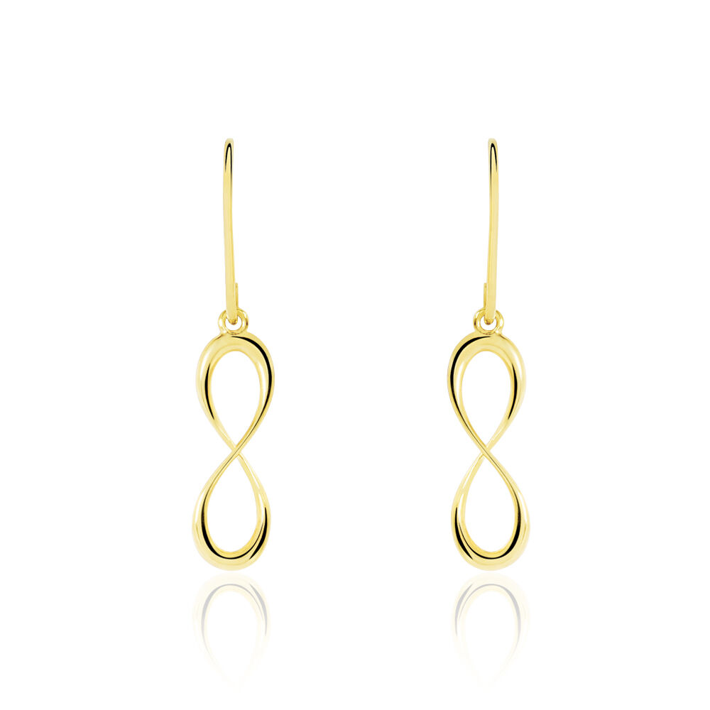 Boucles D'oreilles Pendantes Spya Infini Or Jaune - Pendantes Femme | Marc Orian