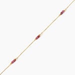 Cha&icirc;ne De Cheville Dimitar Or Jaune Calcedoine - Chaines de cheville Femme | Marc Orian