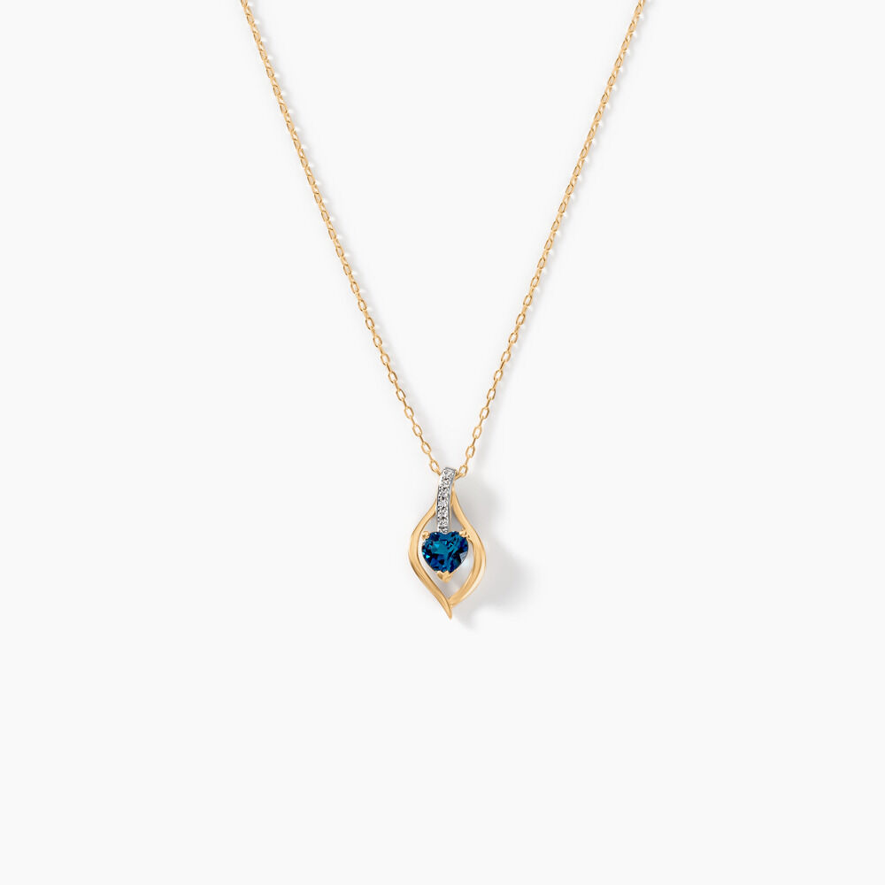 Collier Silucia Or Jaune Topaze Oxyde De Zirconium - Colliers avec pierres Femme | Marc Orian
