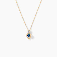 Collier Silucia Or Jaune Topaze Oxyde De Zirconium