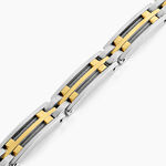 Bracelet Jourdan Priam Acier Bicolore - Bracelets cha&icirc;nes Homme | Marc Orian