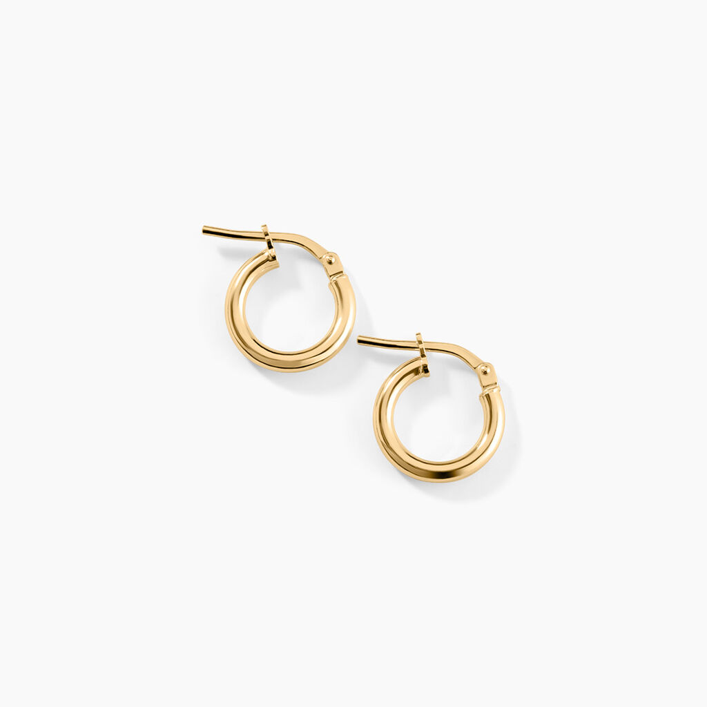 Cr&eacute;oles Verania Argent Dor&eacute; A L'Or 750/1000 - Cr&eacute;oles Femme | Marc Orian