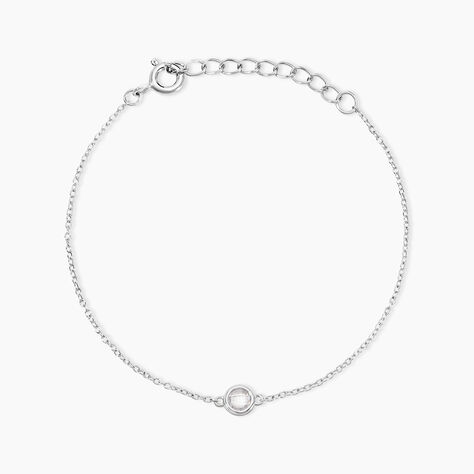 Bracelet Sylvette Argent Blanc Oxyde De Zirconium - Bracelets fantaisie Femme | Marc Orian