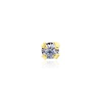 Piercing De Nez Or Jaune Oxyde De Zirconium