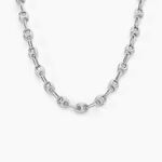 Collier Carrus Argent Blanc - Chaines Homme | Marc Orian