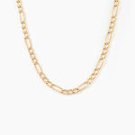 Collier Or Jaune Cameo Maille Altern&eacute;e 1/3 - Chaines Homme | Marc Orian