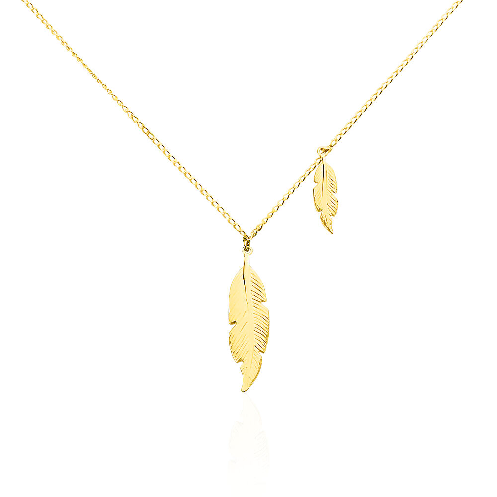 Collier Indian Nature Feuilles Or Jaune -  Femme | Marc Orian