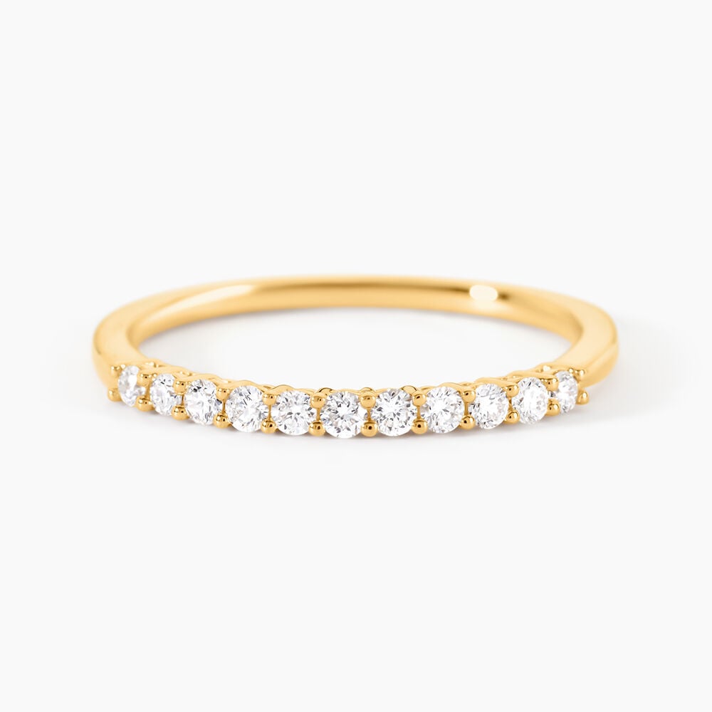 Alliance 849 Or Jaune Diamant - Alliances duo Femme | Marc Orian