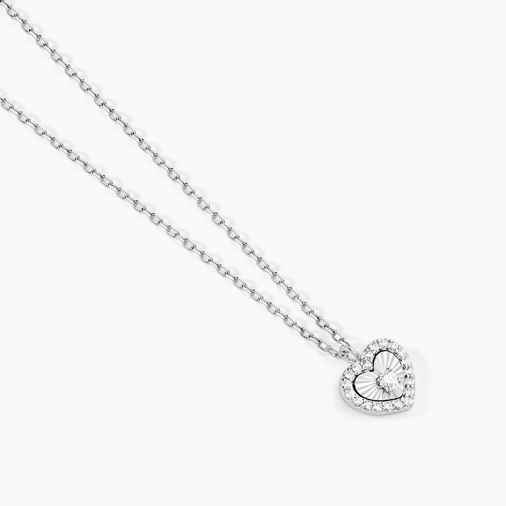 Collier Yvannah Argent Blanc Oxyde De Zirconium - Colliers avec pierres Femme | Marc Orian
