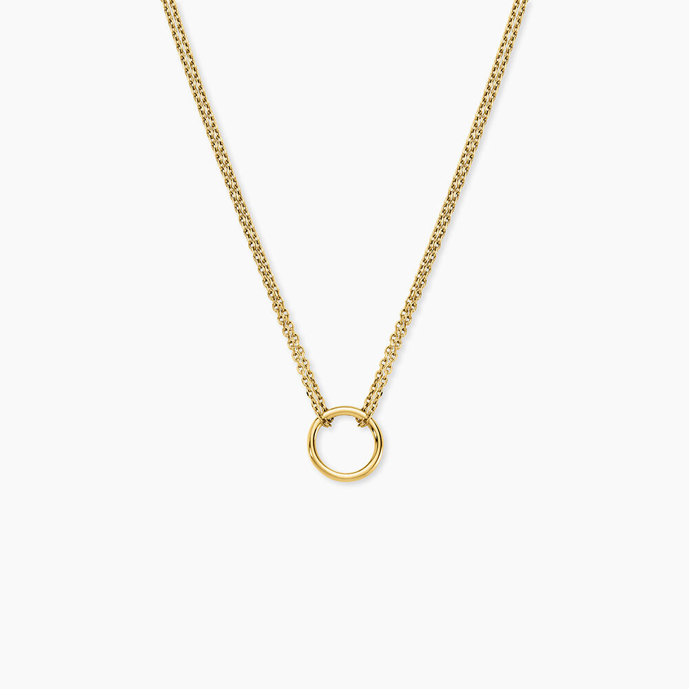 Collier Eva Cercle Ajoure Acier Jaune - Colliers fantaisie Femme | Marc Orian