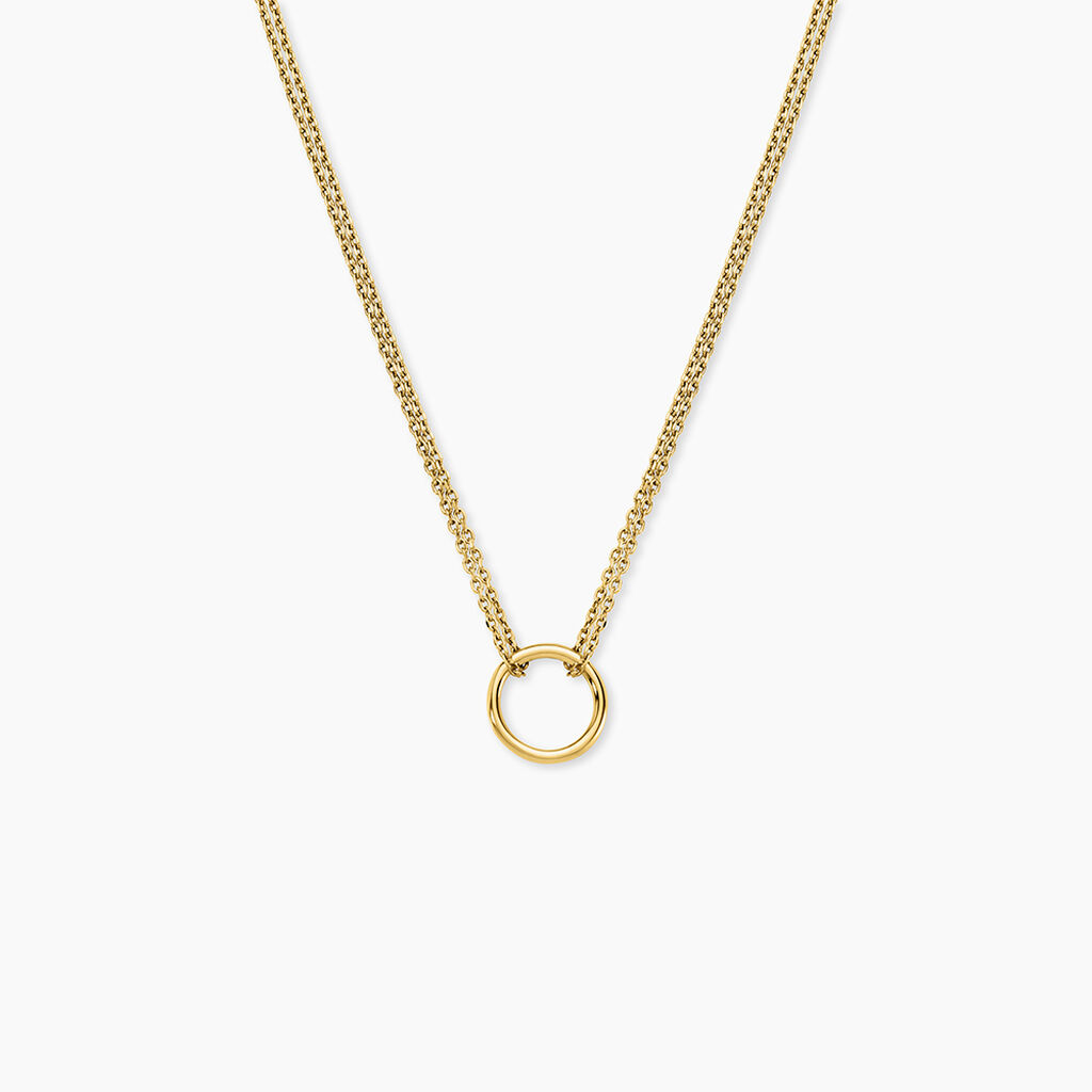 Collier Eva Cercle Ajoure Acier Jaune - Colliers fantaisie Femme | Marc Orian