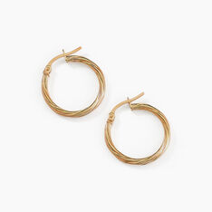 Créoles Youri Or Jaune - Boucles d'oreilles Créoles Femme | Marc Orian