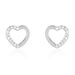 Boucles D'oreilles Puces Argent Blanc Saverio Oxydes De Zirconium - Puces Femme | Marc Orian