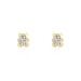 Boucles D'oreilles Puces Emerica Ours 0 Or Jaune Strass - Puces Enfant | Marc Orian