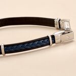 Bracelet Jourdan Cuir Bleu - Bracelets cuir Homme | Marc Orian