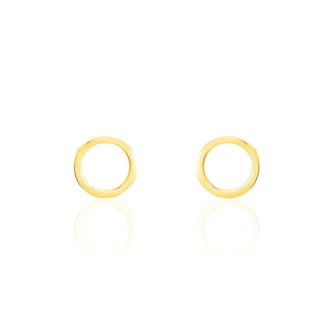 Boucles D'oreilles Puces Berangere Cercle Or Jaune - Puces Femme | Marc Orian