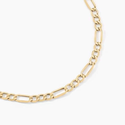 Collier Or Jaune Maille Altern&eacute;e - Chaines Homme | Marc Orian