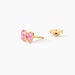 Boucles D'oreilles Puces Papillon Rose Or Jaune - Puces Enfant | Marc Orian