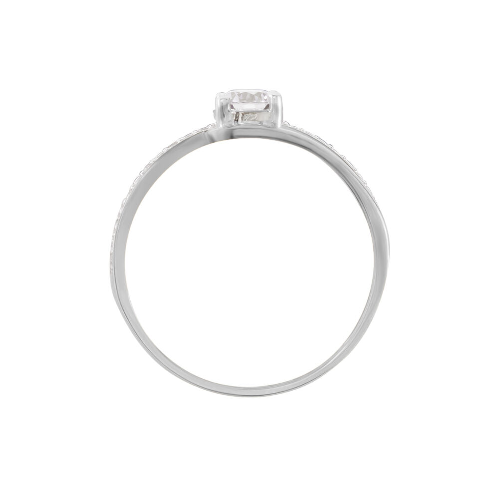 Bague Armelle Or Blanc Oxyde - Solitaires Femme | Marc Orian