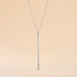 Collier Whitney Argent Blanc Oxyde De Zirconium - Colliers avec pierres Femme | Marc Orian