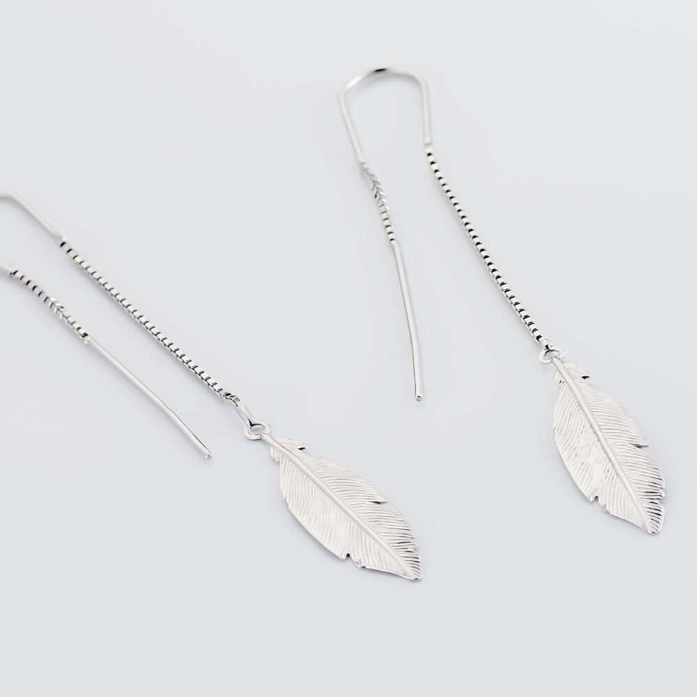 Boucles D'oreilles Pendantes Euriell Argent Blanc -  Femme | Marc Orian