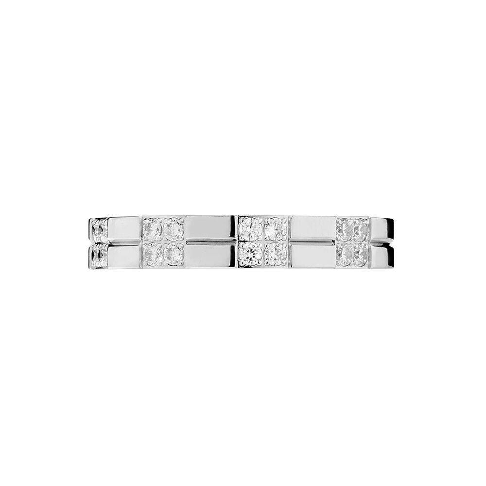 Alliance Lenaya Or Blanc Diamant - Alliances personnalisées Femme | Marc Orian