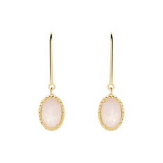 Boucles D'oreilles Plaqué Or Jaune Phileas Quartz - Boucles d'oreilles Pendantes Femme | Marc Orian