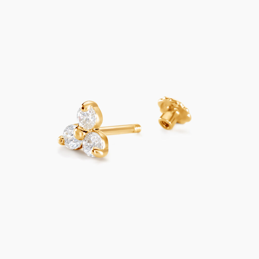 Piercing Nakato Or Jaune Oxyde De Zirconium - Piercing Conch Femme | Marc Orian