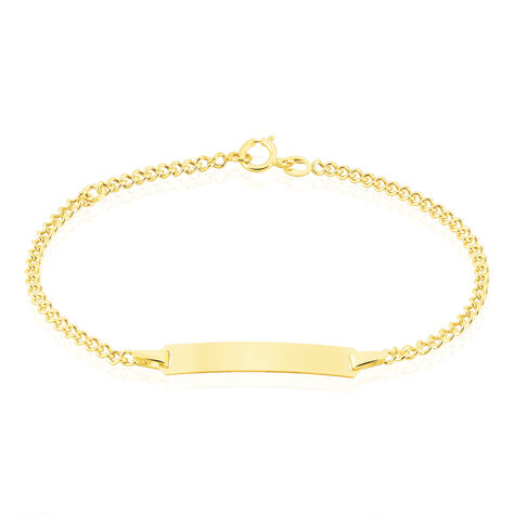 Bracelet Identité Etheline Maille Gourmette Or Jaune - Gourmettes Enfant | Marc Orian