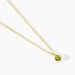 Collier Argent Jaune 925/1000 Cercle P&eacute;ridot Vert Maille Forcat 42+3Cm - Colliers avec pierres Femme | Marc Orian