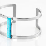 Bracelet Jonc Merylie Acier Blanc Pierre De Synthese - Bracelets joncs Femme | Marc Orian