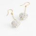 Boucles D'oreilles Pendantes Messaouda Or Jaune Strass - Pendantes Femme | Marc Orian