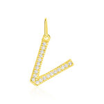 Pendentif Lettre V Or Jaune Oxyde - Pendentifs Femme | Marc Orian