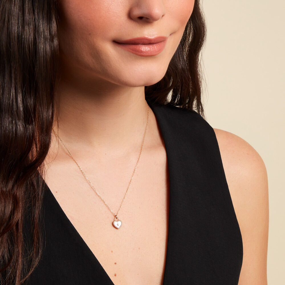 Collier Bronte Or Jaune Nacre Diamant - Colliers avec pierres Femme | Marc Orian