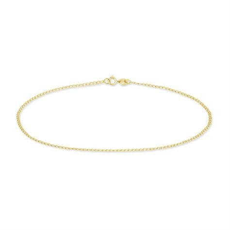 Chaîne De Cheville Maille Gourmette Or Jaune - Chaines de cheville Femme | Marc Orian