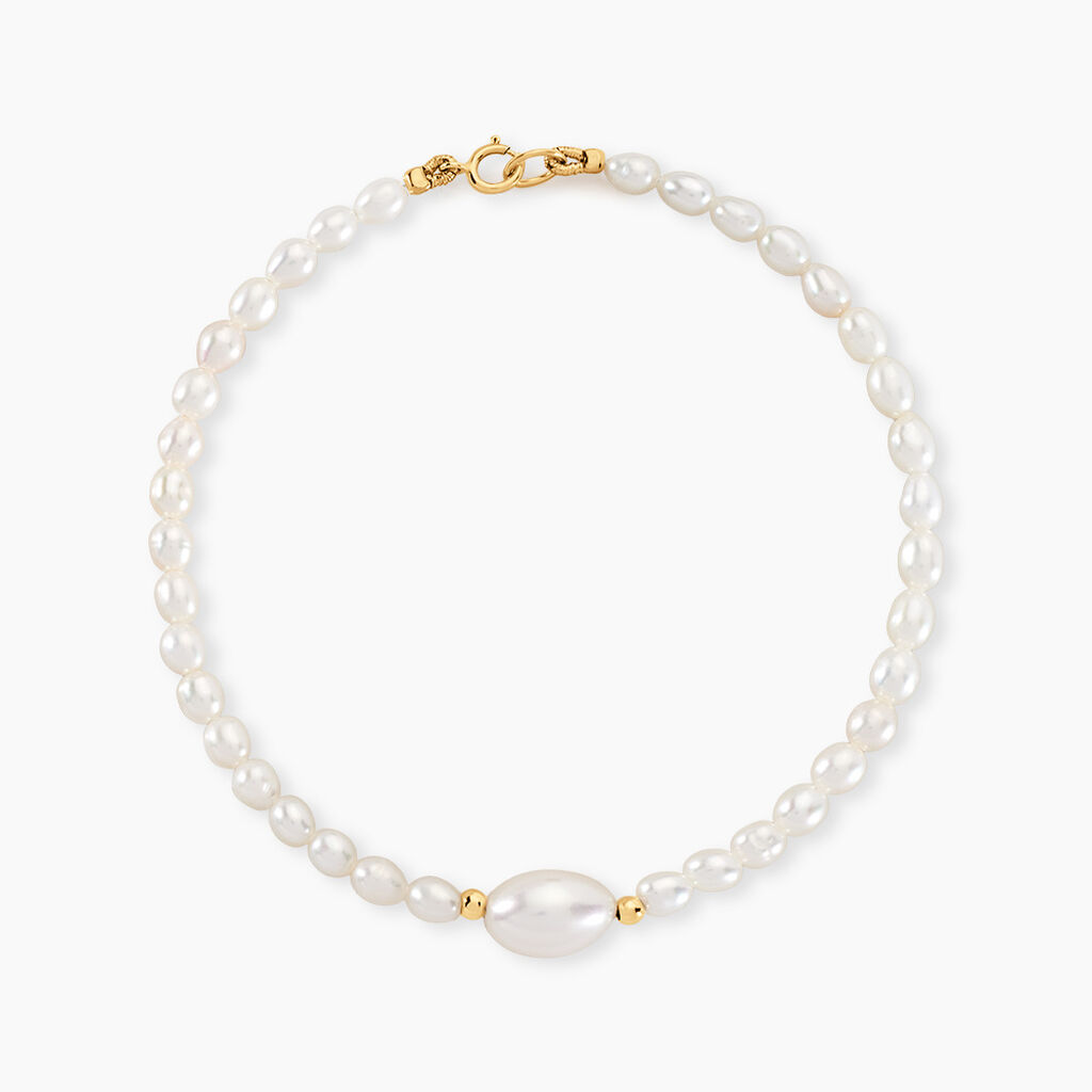 Bracelet Akil Or Jaune Perle De Culture - Bracelets cha&icirc;nes Femme | Marc Orian