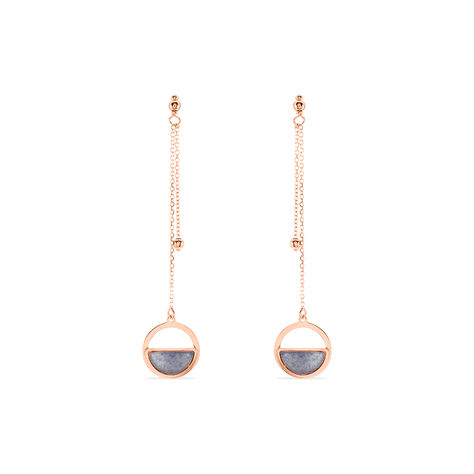 Boucles D'oreilles Or Jaune Cendra Forme Cercle - Pendantes Femme | Marc Orian