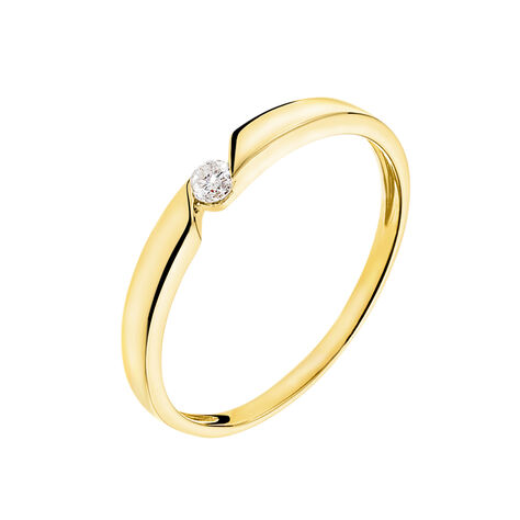 Bague Solitaire Anilie Or Jaune Diamant - Bagues Solitaire Femme | Marc Orian