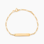 Bracelet Identit&eacute; B&eacute;b&eacute; Bartolomee Or Jaune - Gourmettes Enfant | Marc Orian