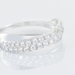 Bague Aglae Or Blanc Oxyde De Zirconium - Bagues avec pierre Femme | Marc Orian