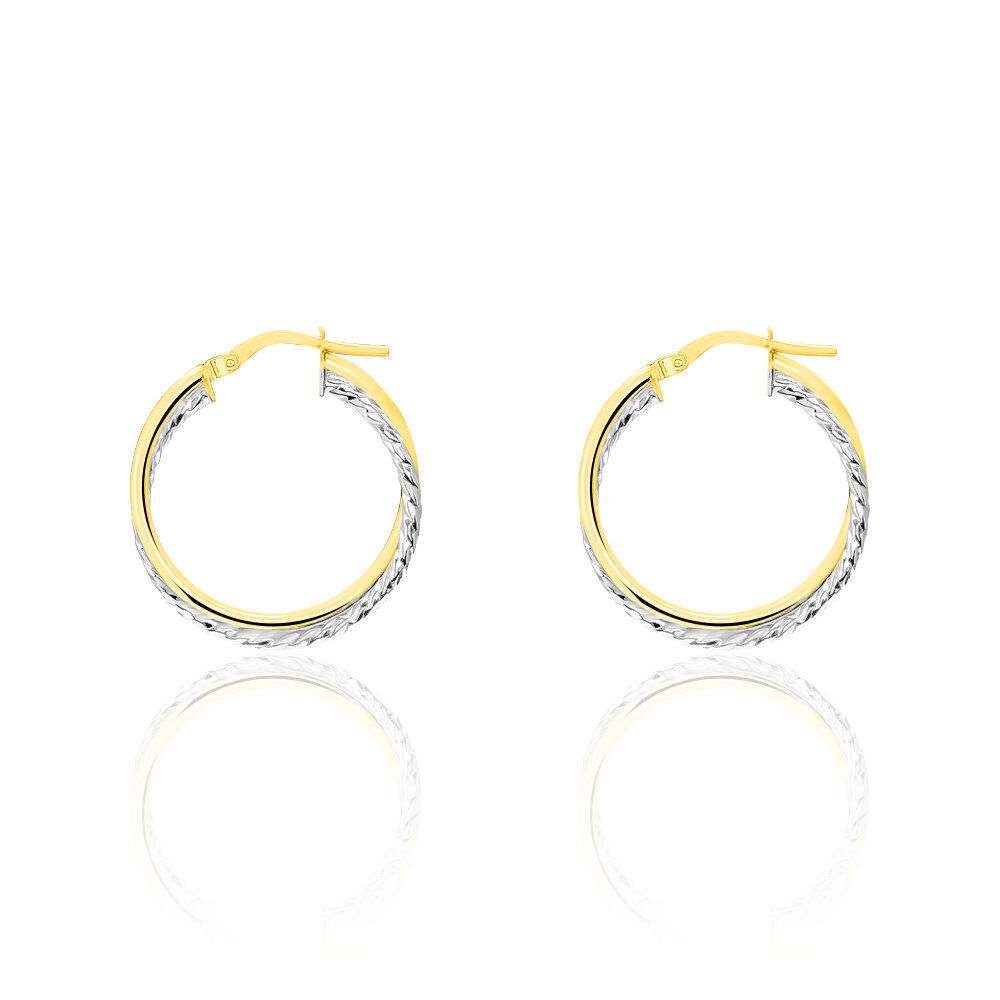 Créoles Maelia Or Bicolore - Créoles Femme | Marc Orian