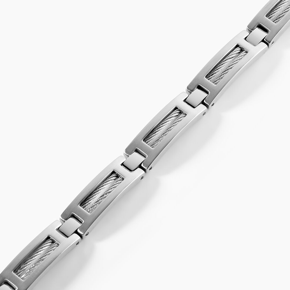 Bracelet Acier Blanc - Bracelets cha&icirc;nes Homme | Marc Orian