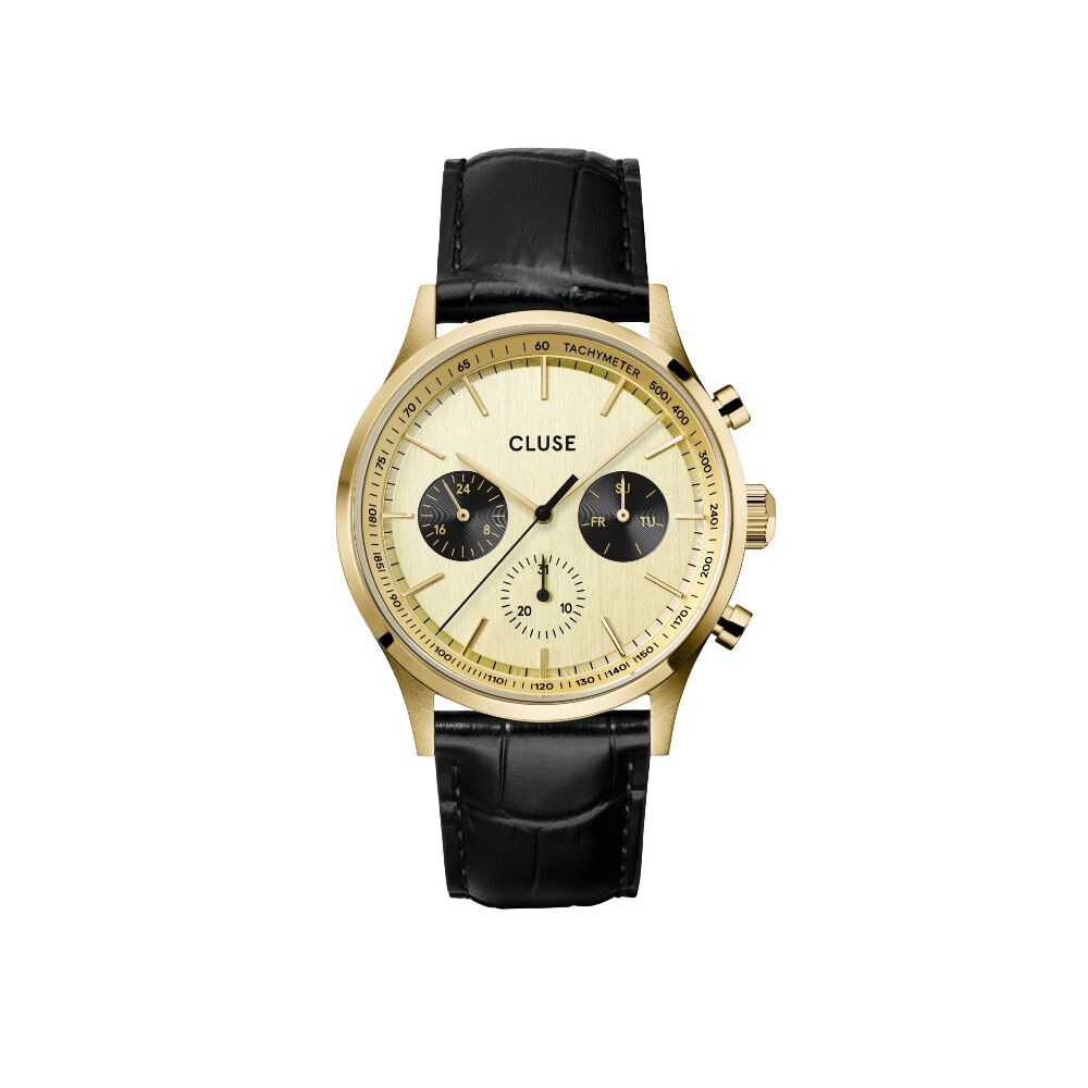 Montre Cluse Antheor Multifonction Doré - Montres étanches Homme | Marc Orian