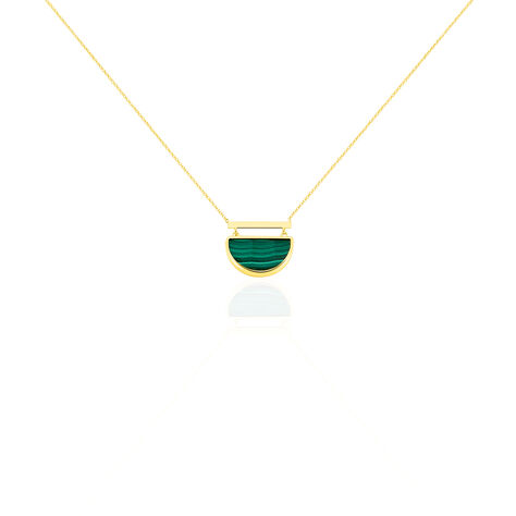 Collier Florica Or Jaune Malachite - Colliers Femme | Marc Orian